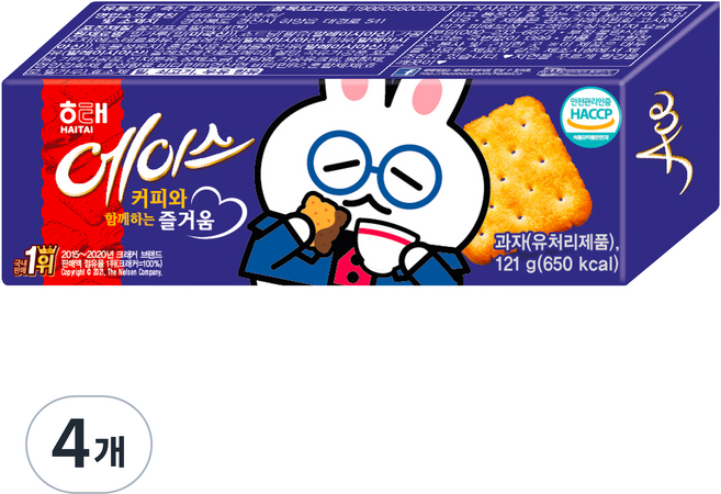 해태제과 에이스, 121g, 4개