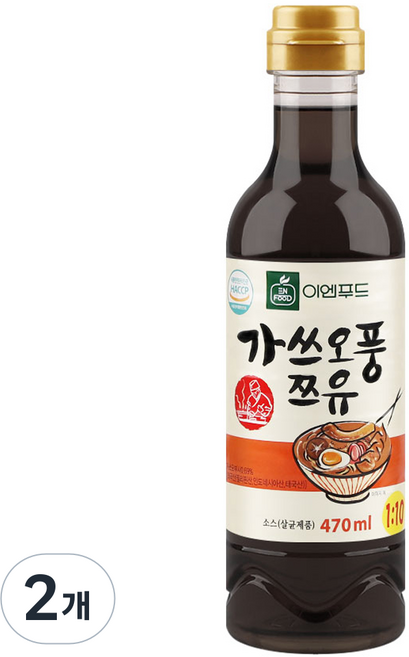 이엔푸드 가쓰오풍 쯔유, 470ml, 2개