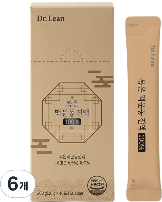 닥터린 볶은 맥문동 진액 100% 10p, 200g, 6개