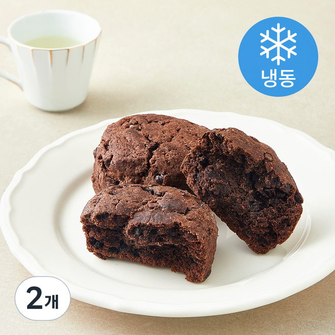 더브레드블루 초코스콘 (냉동), 105g, 2개, 2개입