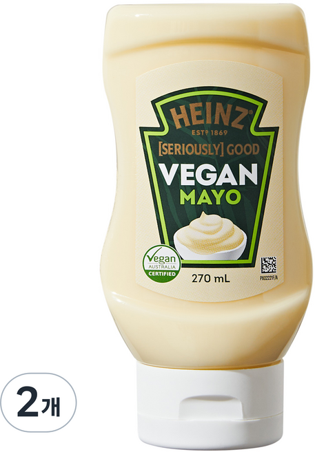크래프트하인즈 비건 마요, 270ml, 2개