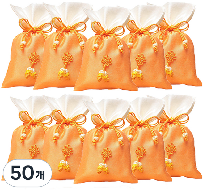 包裝網 傳統福袋 基本款 小, 05 橘色, 50個