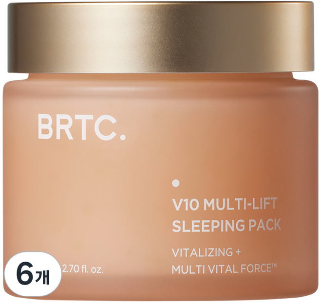 BRTC. V10 多效拉提晚安面膜, 6個, 80ml