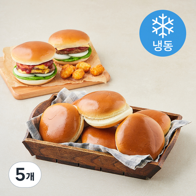 프랭크버거 브리오슈 버거번 (냉동), 68g, 5개, 8개입