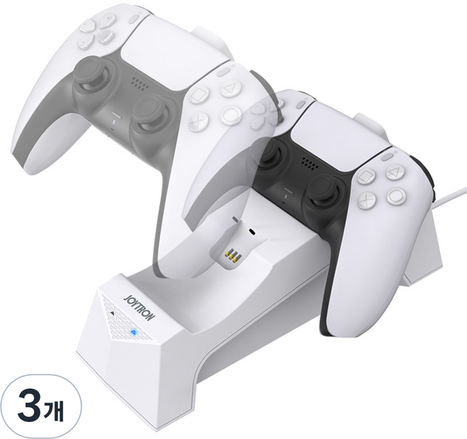 조이트론 PS5 듀얼센스 듀얼 차저 충전거치대, JTP5-101, 3개