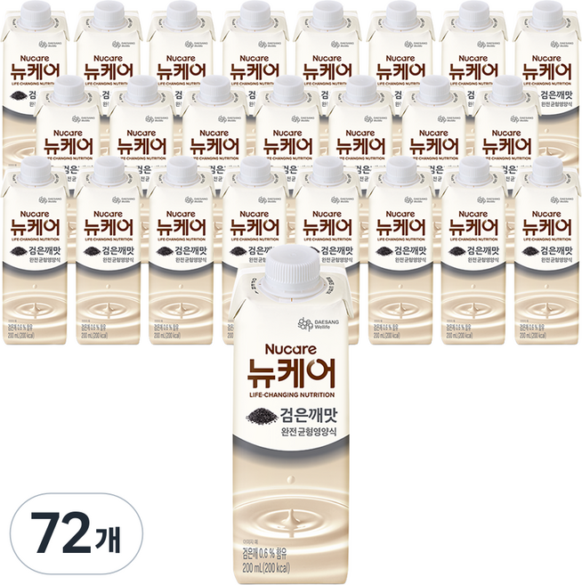 뉴케어 완전 균형영양식 검은깨맛, 200ml, 72개