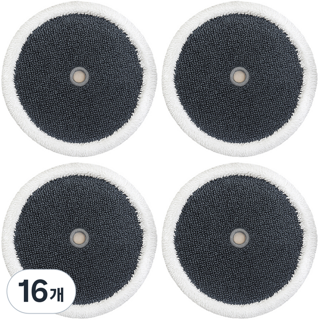 멋진공간 지름 15.5cm 에브리봇 엣지 쓰리스핀 삼성 제트 비스포크 물걸레 패드, 16개