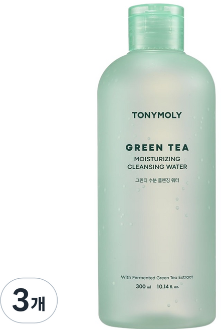 토니모리 그린티 수분 클렌징 워터, 3개, 300ml