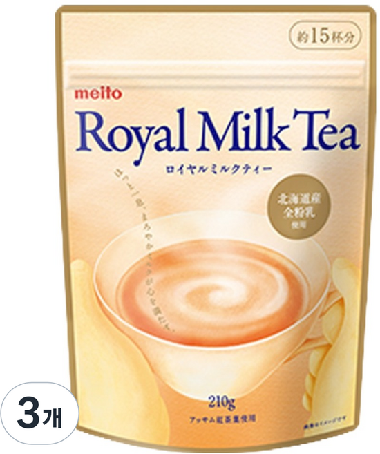meito 名糖 皇家奶茶, 210g, 1入, 3個