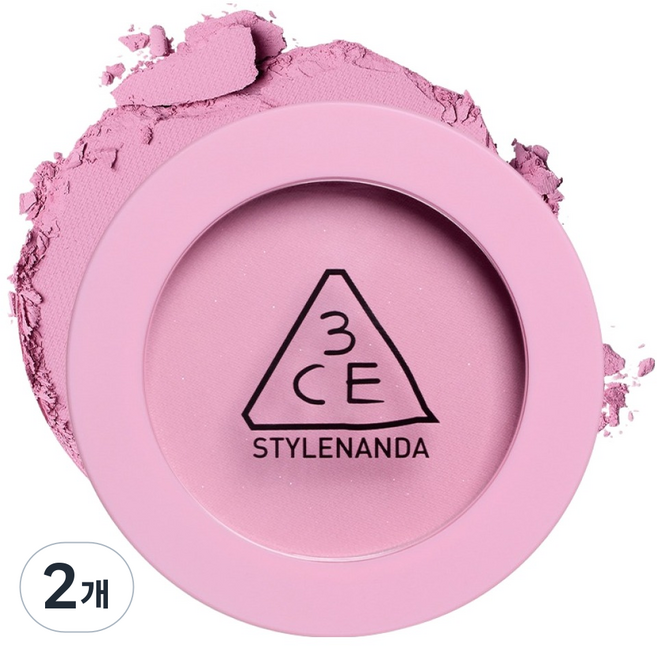 3CE 페이스 블러쉬 5.5g, 큐리어스 모브, 2개