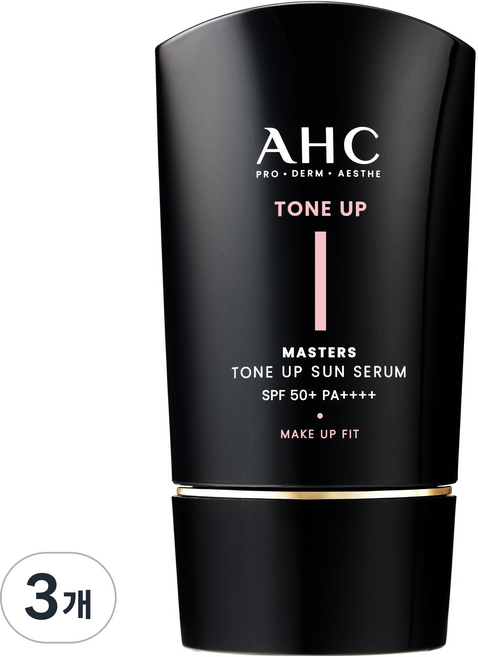 AHC Masters 提亮防曬精華 SPF50+ PA++++, 3個, 50ml