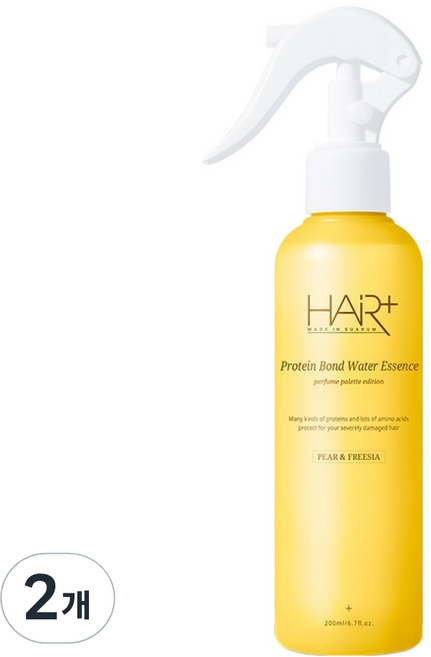 헤어플러스 단백질 본드 페어 앤 프리지아 퍼퓸 워터 에센스, 200ml, 2개