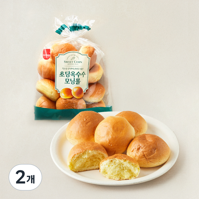 삼립 초당옥수수 모닝롤 12입, 324g, 2개