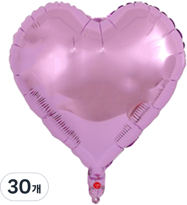 코히모 하트 은박 파티 풍선 45cm 5W0366, 30개, 퍼플