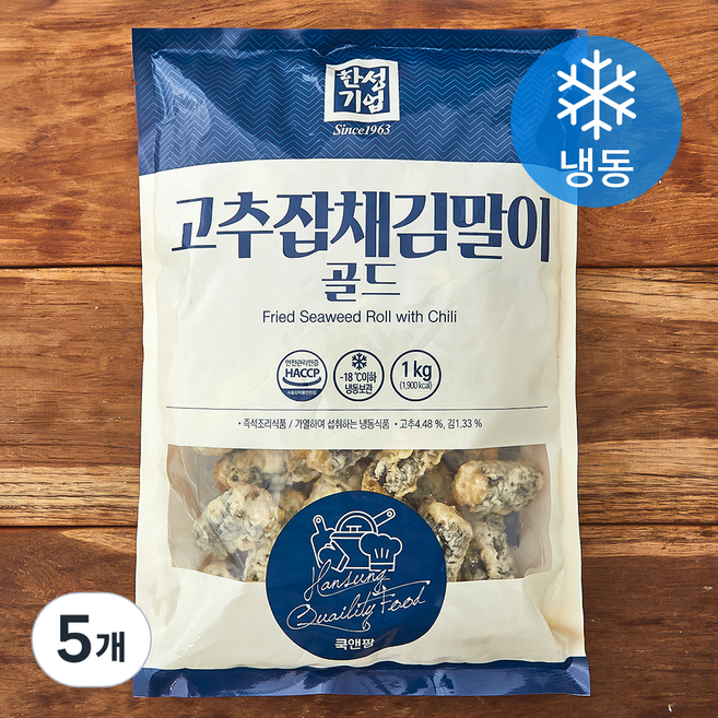 한성기업 고추잡채김말이 골드 (냉동), 1kg, 5개
