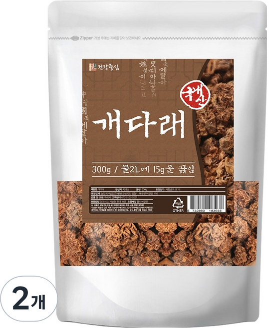 건강중심 국내산 열매 충영 개다래, 300g, 2개