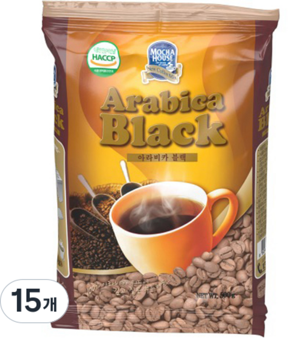 자판기용 아라비카 블랙 커피, 1개입, 15개, 500g