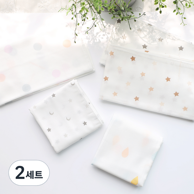 맘스네이처 유아용 대나무 밤부 사각 천 기저귀 5종 세트, 베이직(별브론즈, 별그레이, 별달, 물방울, 동그라미), 2세트