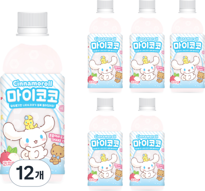 시나모롤 마이코코 리치맛, 340ml, 12개