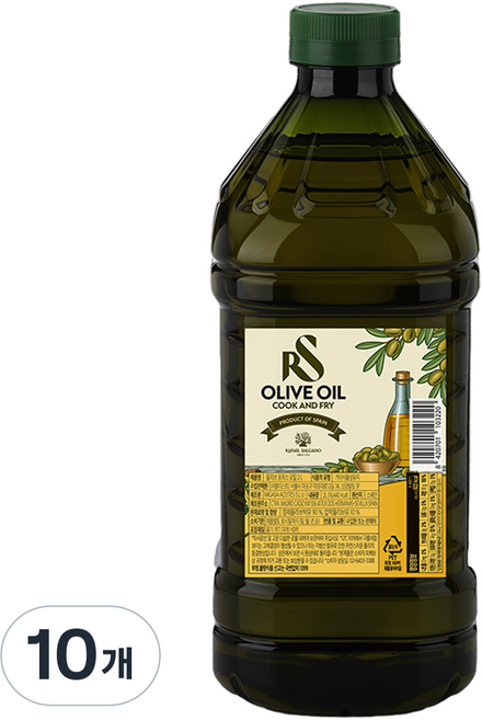 라파엘살가도 포마스 올리브오일, 10개, 2L