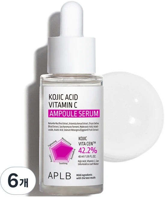 APLB 코직산 비타민C 앰플 세럼, 40ml, 6개 - 쿠팡