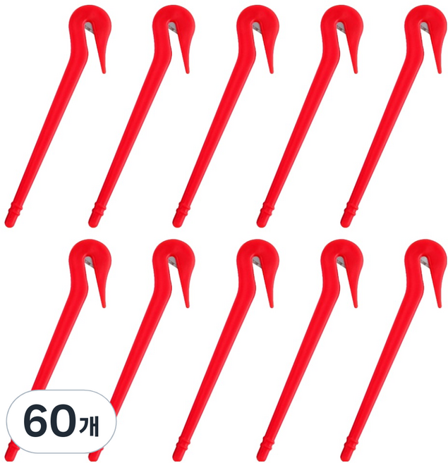 모던앳 머리끈 고무줄 칼 커터, 60개, 단인색상