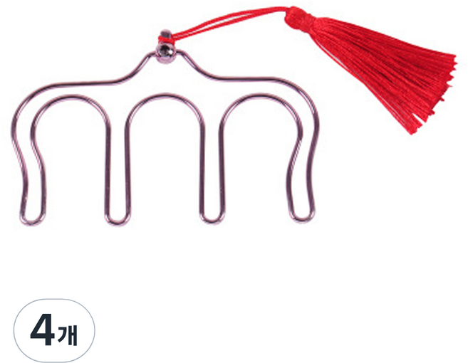 코네임 메탈 악보 고정 페이지 오프너 m자 클립 퍼플 4W186, 1개입, 4개