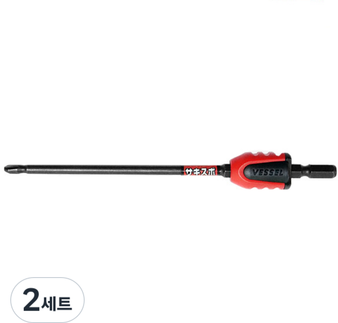 VESSEL Tools 2段十字扭力起子頭 + 磁化器套組, 2套