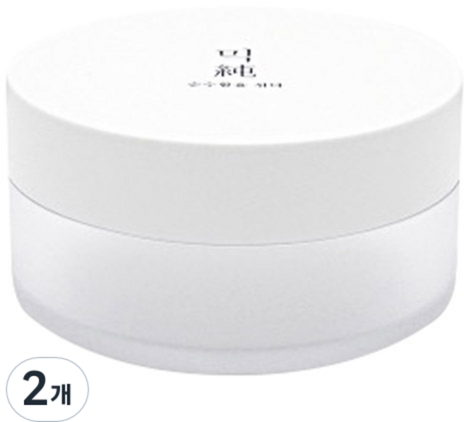 믹순 블렌딩 화장솜 케이스, 2개, 흰색(뚜껑), 반투명(케이스)