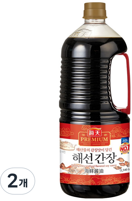해천 해선간장, 1.75L, 2개