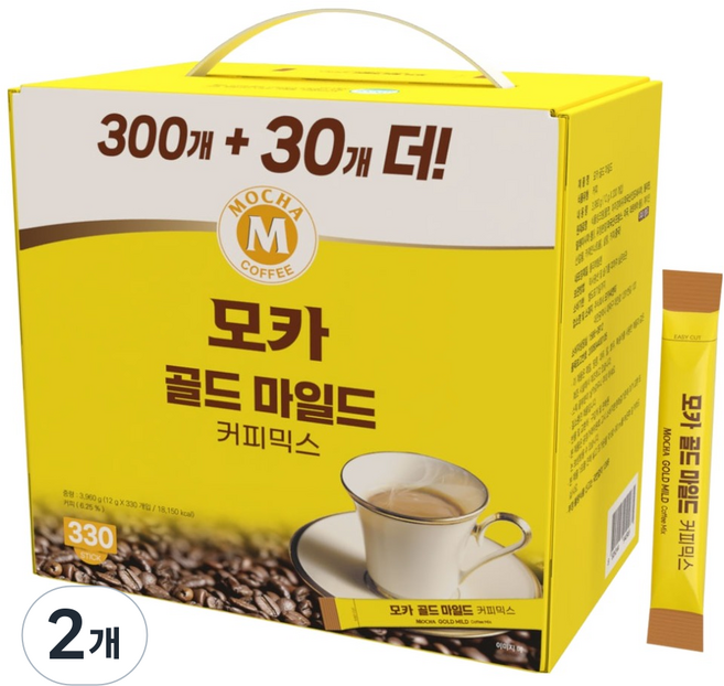 모카씨엔티 골드 마일드 커피믹스, 12g, 2개, 330개입