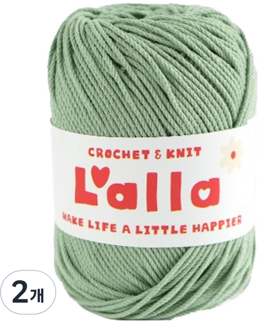 앵콜스 랄라 뜨개실, 19 그린티, 2개