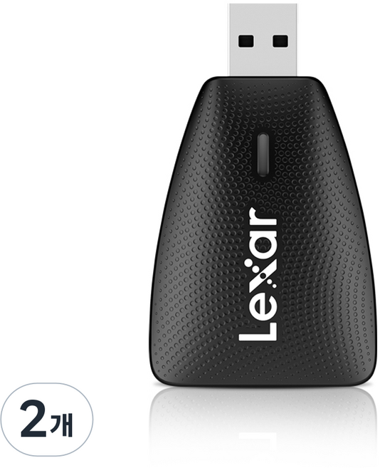 렉사 MicroSD SD카드 2-in-1 메모리 카드 USB 3.1 리더기, 2개