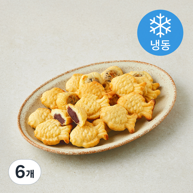밀클레버 단팥 미니 붕어빵 (냉동), 400g, 6개, 1개입