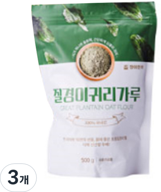청아한끼 질경이 귀리가루, 500g, 3개