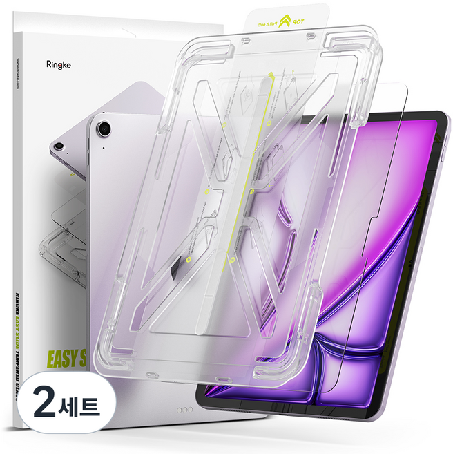 링케 이지슬라이드 템퍼드 글라스 강화유리 액정보호필름 세트, 2세트