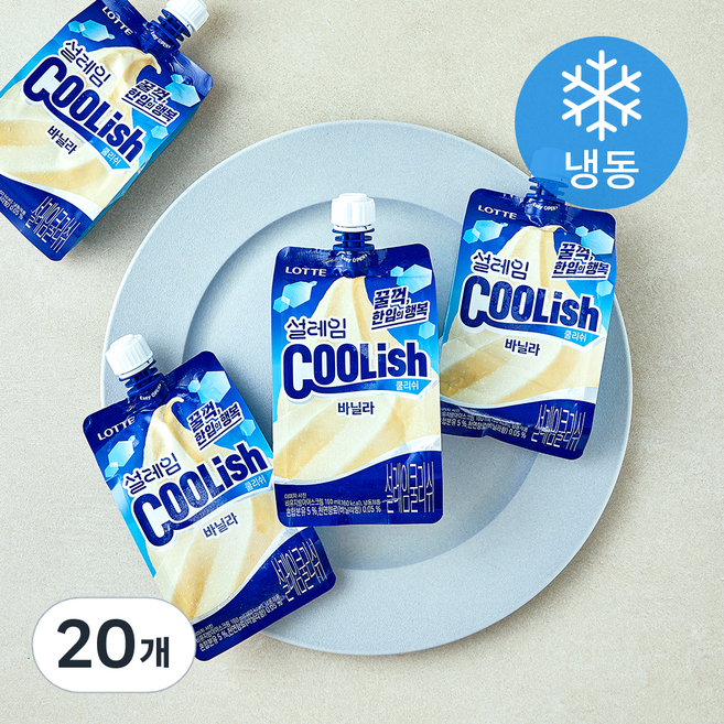 롯데웰푸드 설레임 쿨리쉬 바닐라 (냉동), 20개, 1개입, 160ml
