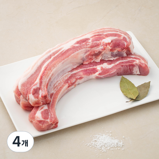 한돈 파머스팩 뼈삼겹 BBQ용 (냉장), 1.2kg, 4개