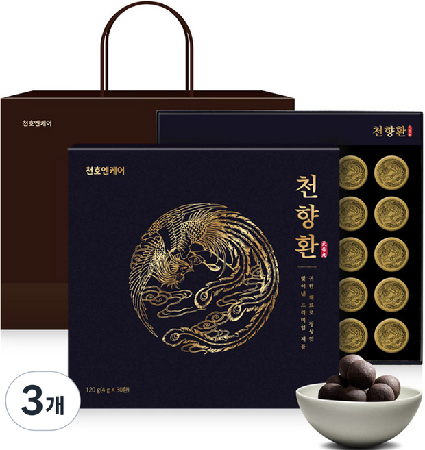 천호엔케어 천향환 30p + 쇼핑백, 120g, 3개