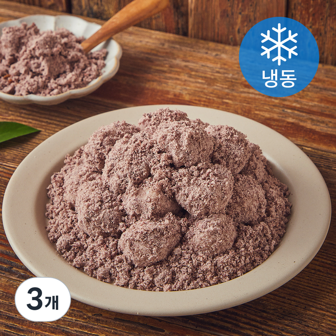 미담라이스 떠먹는 팥 인절미 (냉동), 350g, 1개입, 3개