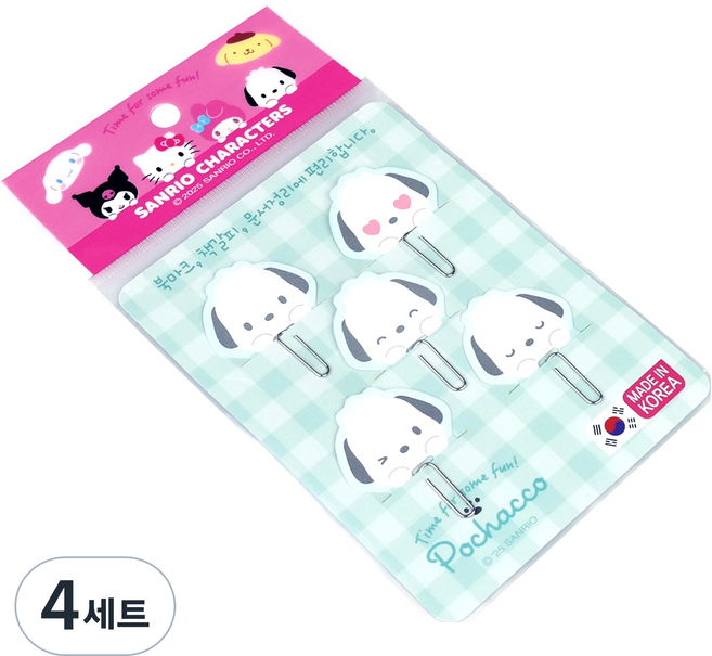 바이하츠 포차코 표시크립 5종 세트, 5개입, 4세트