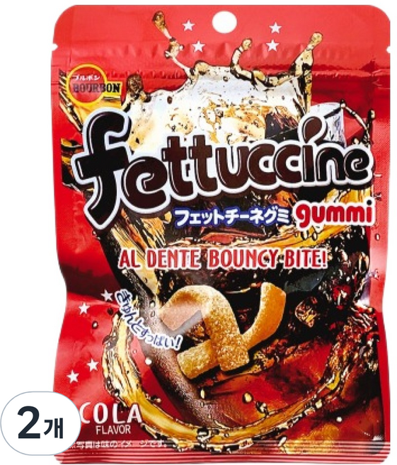 부르본 페투치니 젤리 콜라, 2개, 50g