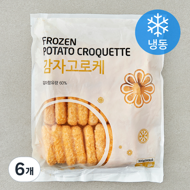 랜시 감자고로케 (냉동), 900g, 6개