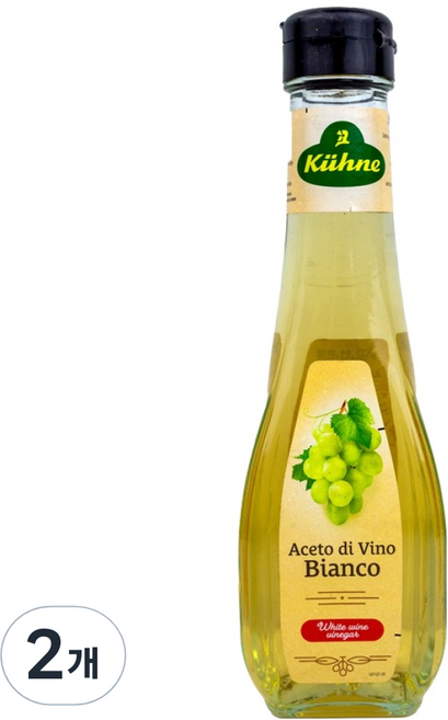 퀴네 화이트 와인 식초, 2개, 250ml