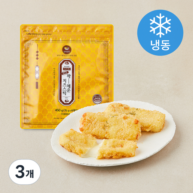 달빛샬롱 치즈로 꽉채운 치즈스틱 (냉동), 450g, 3개