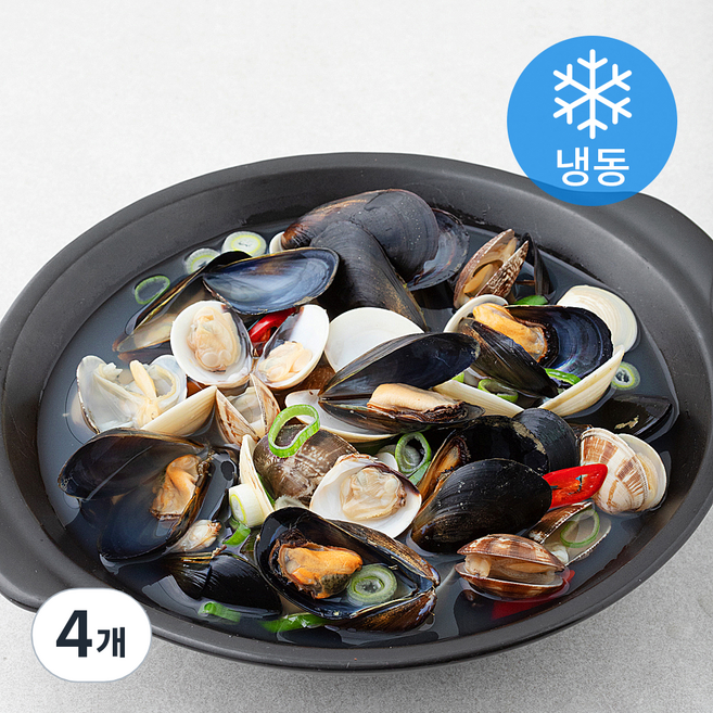 고고새우 모듬조개탕 (냉동), 700g, 4개