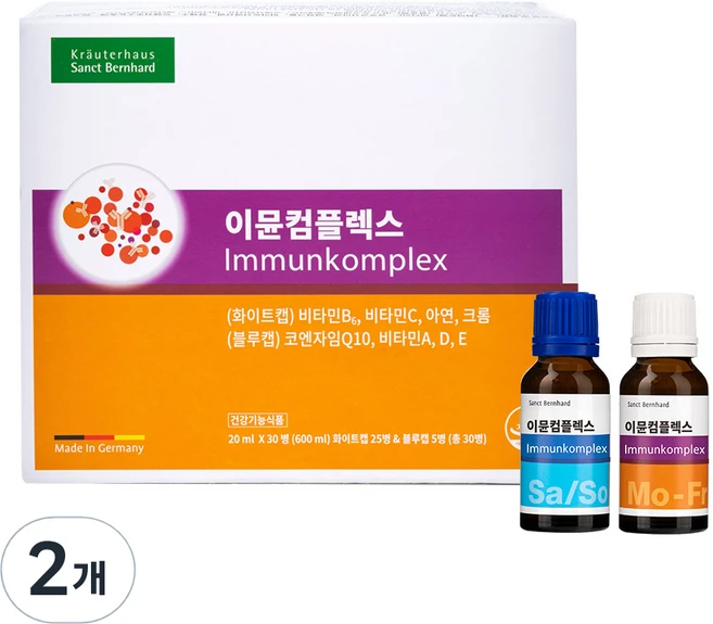 크로이터하우스상트베른하르트 이뮨 컴플렉스 30p, 600ml, 2개 - 쿠팡
