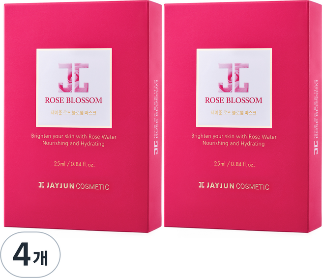 JAYJUN 玫瑰花面膜 25ml, 20入, 4個