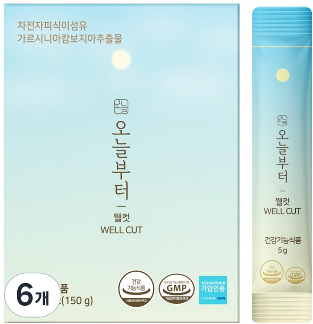 오늘부터 웰컷 가르시니아, 30회분, 6개