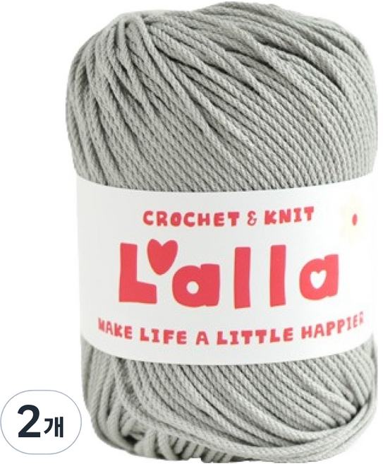 앵콜스 랄라 뜨개실, 08 시멘트, 2개